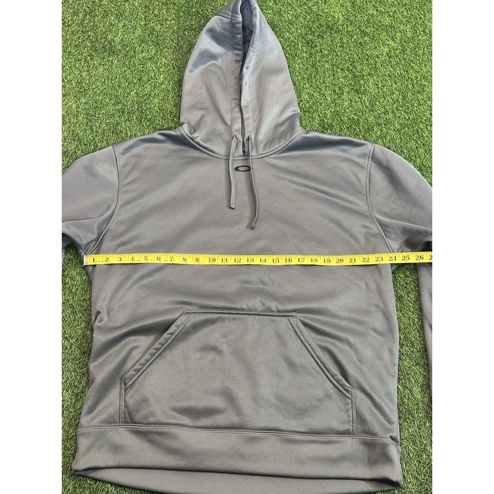Oakley‎ Hoodie Mens Large Gray Hooded Pullover Surfer Streetwear Comfy - Picture 6 of 16